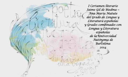Ier Certamen Literario Jaime Gil de Biedma – Ana María Matute
