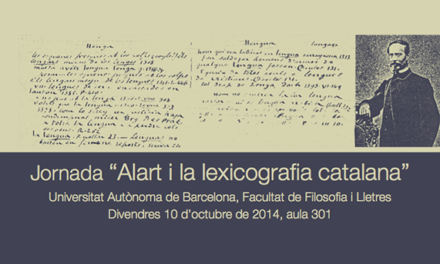 Jornada “Alart i la lexicografia catalana”