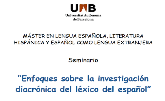 Enfoques sobre la investigación diacrónica del léxico del espanyol