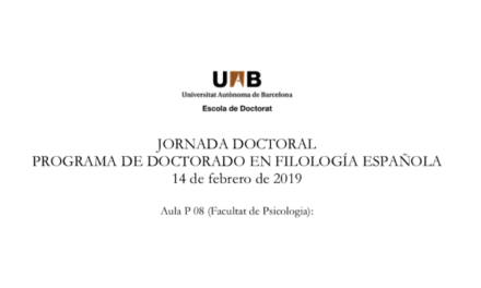 Jornada Doctoral – Programa de Doctorado en Filología Española