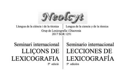 5ª edición del seminario internacional 'Lecciones de Lexicografía'