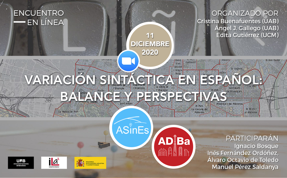 Jornada "Variación sintáctica en español: balance y perspectivas"