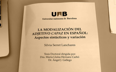 Defensa de tesis doctoral: Silvia Serret