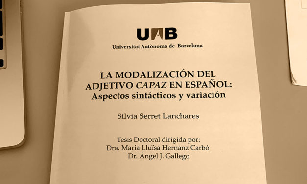 Defensa de tesis doctoral: Silvia Serret