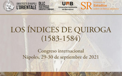 Congreso internacional "Los índices de Quiroga (1583-1584)"