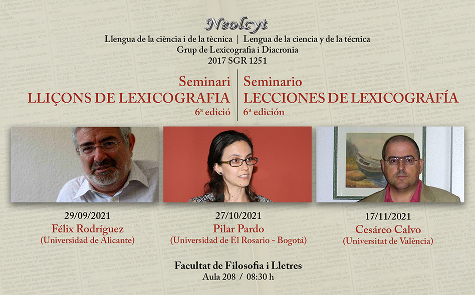 6ª edición del seminario internacional 'Lecciones de Lexicografía'