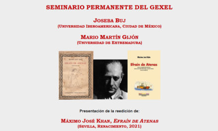 Presentación de la reedición de Máximo José Khan: Efraín de Atenas