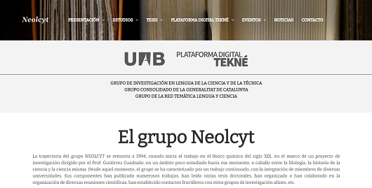 Grupo de Investigación en Lengua de la Ciencia y de la Técnica (Neolcyt)