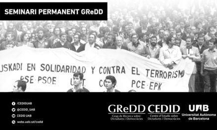 Seminari GReDD: «La violencia, actor político de la Transición»
