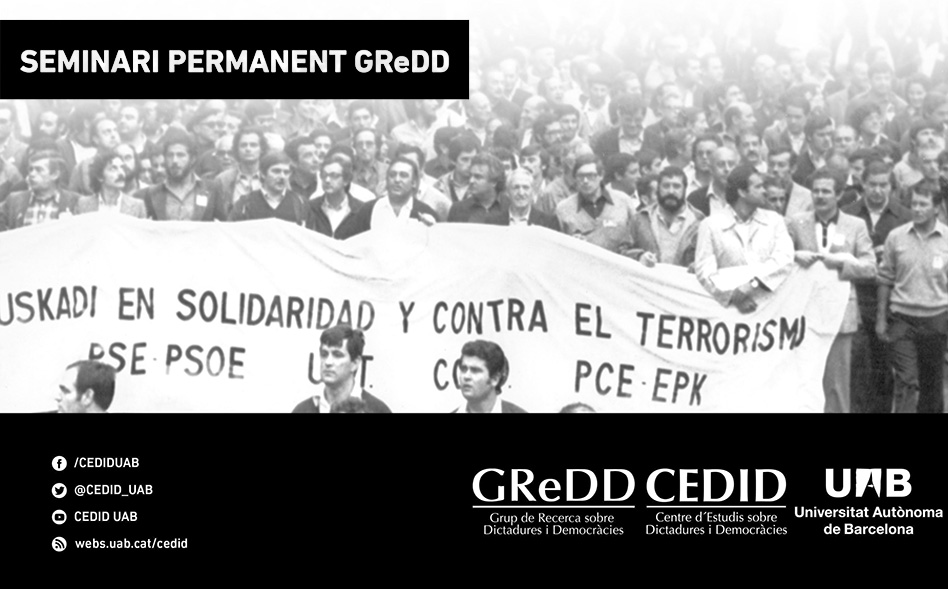 Seminari GReDD: «La violencia, actor político de la Transición»
