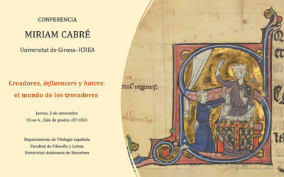 Conferencia de Miriam Cabré: Creadores, influencers y haters