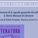 Seminari Gexel: «La presencia de la segunda generación del exilio en la Revista Mexicana de Literatura»