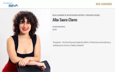 Alba Saura obtiene una Beca Leonardo de la Fundación BBVA