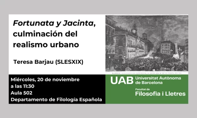 Conferencia: «Fortunata y Jacinta,culminación delrealismo urbano»