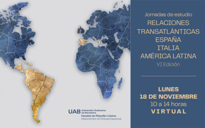 VI Jornadas de estudio sobre Relaciones Transatlánticas España-Italia-América Latina