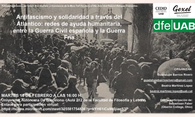 Seminari GEXEL «Antifascismo y solidaridad a través del Atlántico»