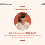 Conferencia: «Variedades diacrónicas del español de América y lexicografía del contacto»
