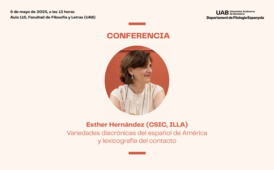 Conferencia: «Variedades diacrónicas del español de América y lexicografía del contacto»