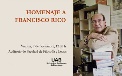 Homenaje a Francisco Rico