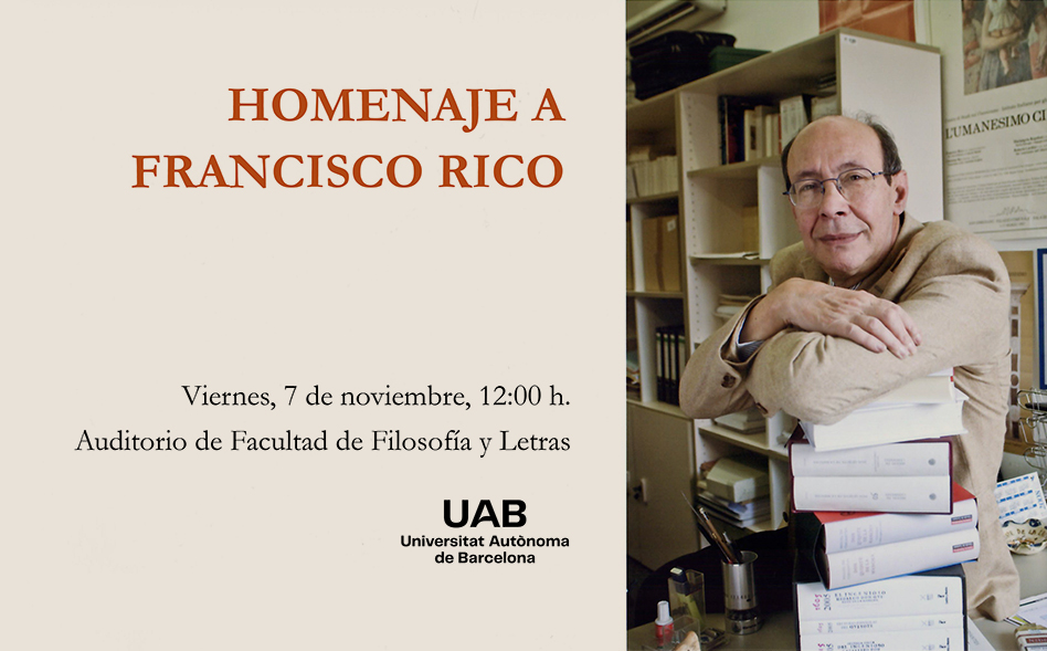 Homenaje a Francisco Rico