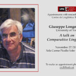 Giuseppe Longobardi: “A talk on Comparative Linguistics”