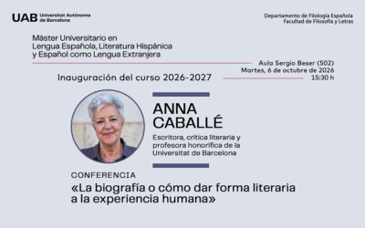 Inauguración del curso 2026-27: Máster en Lengua Española, Literatura Hispánica y Español como Lengua Extranjera